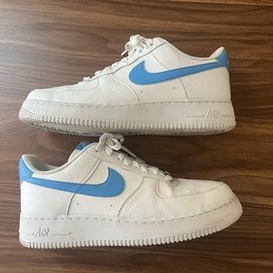 Nike Air Force 1 blue and white